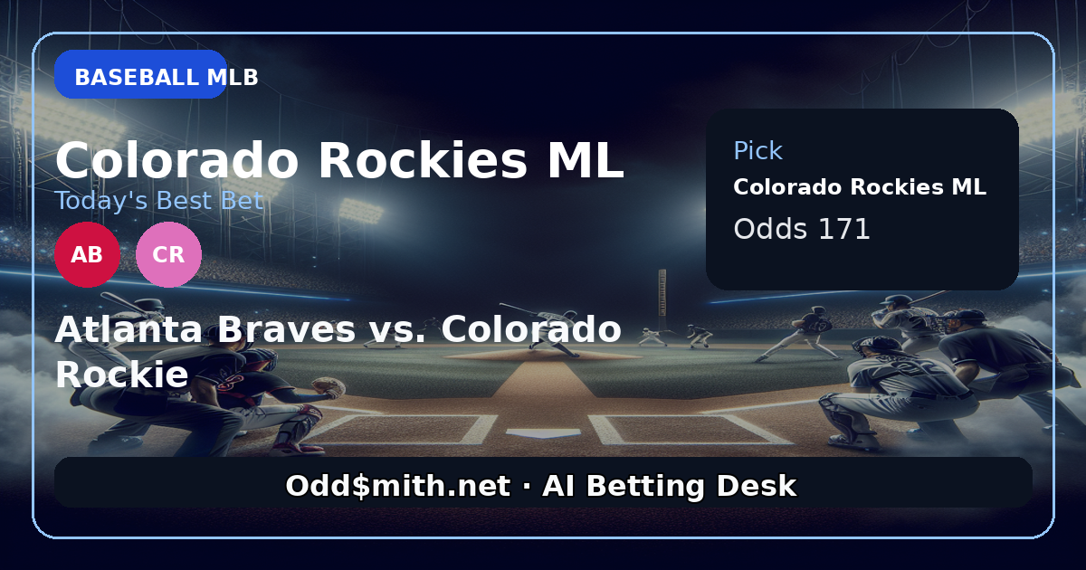 Atlanta Braves vs. Colorado Rockies prediction: Colorado Rockies ML