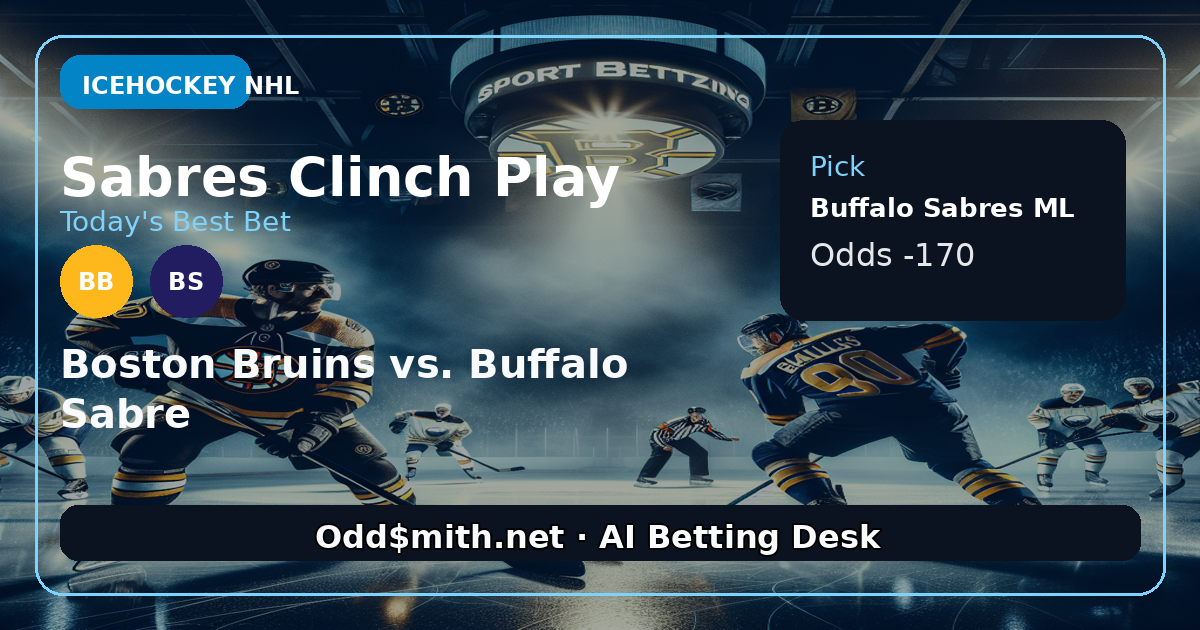 NHL Playoffs: Buffalo Sabres -170 as Series-Clinching Value