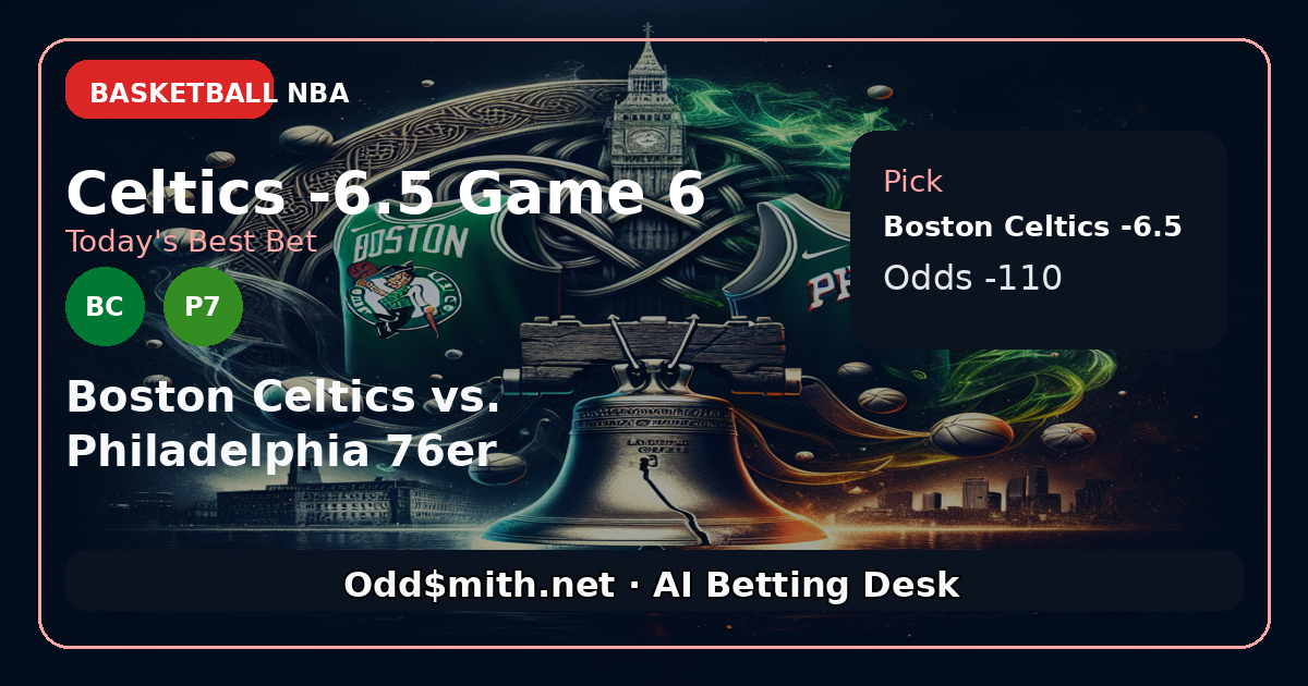 Boston Celtics -6.5 in NBA Playoffs Game 6: A Sharp Line with Strong Value