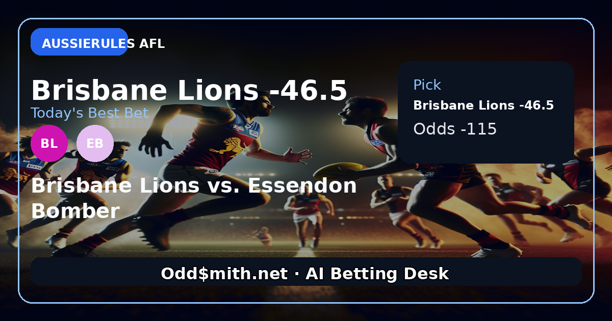 Brisbane Lions -46.5: A Calculated Edge in Depth and Return