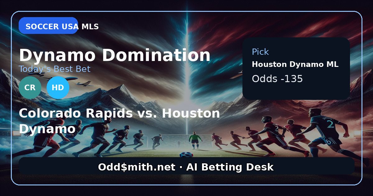 Houston Dynamo -135: A Calculated ML Play in a Low-Scoring US Open Cup Clash