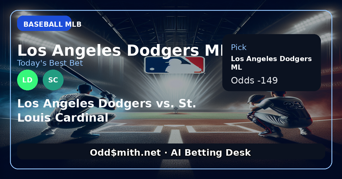 Los Angeles Dodgers vs. St. Louis Cardinals prediction: Los Angeles Dodgers ML