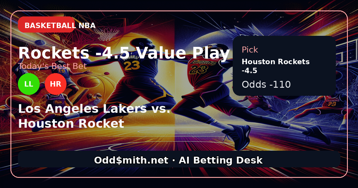 Houston Rockets -4.5: Playoff Series Momentum Shifts to the Bayou