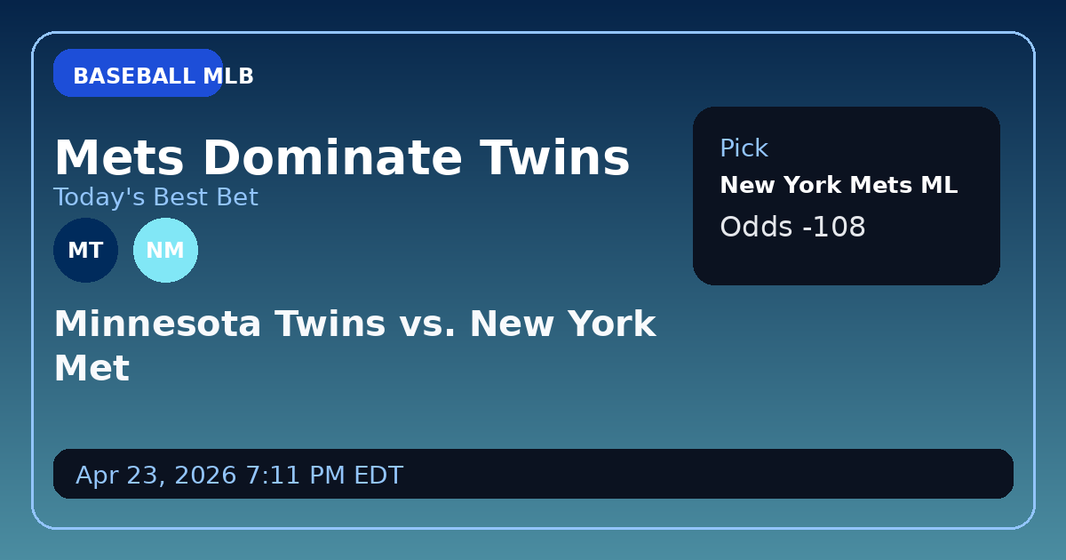 Mets Embrace Momentum, Twins Stumble into Citi Field