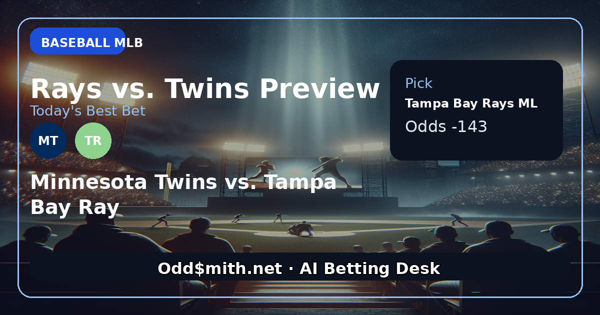Tampa Bay Rays vs. Minnesota Twins Betting Preview
