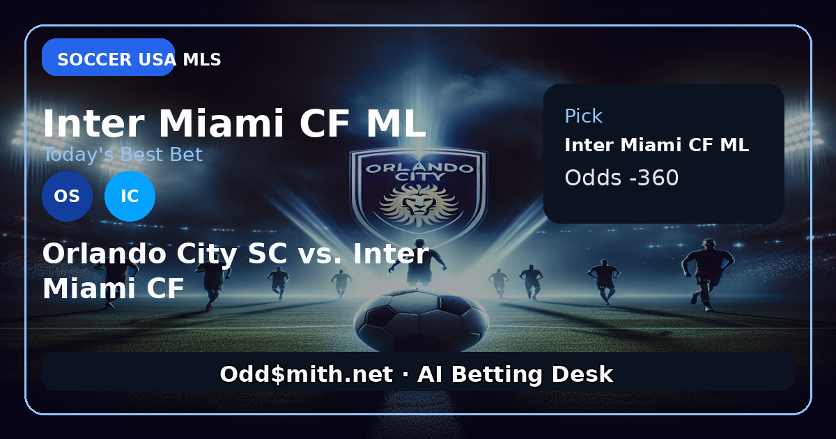 Orlando City SC vs. Inter Miami CF prediction: Inter Miami CF ML