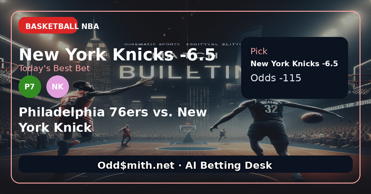 Philadelphia 76ers vs. New York Knicks prediction: New York Knicks -6.5