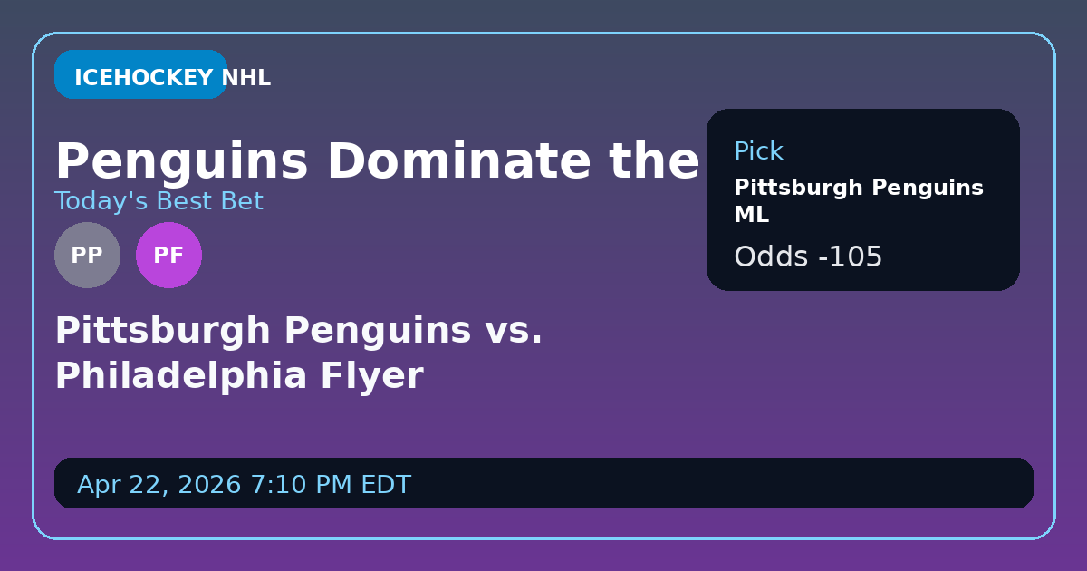 Penguins Prove the Steadiest Bet in High-Stakes Clash with Flyers