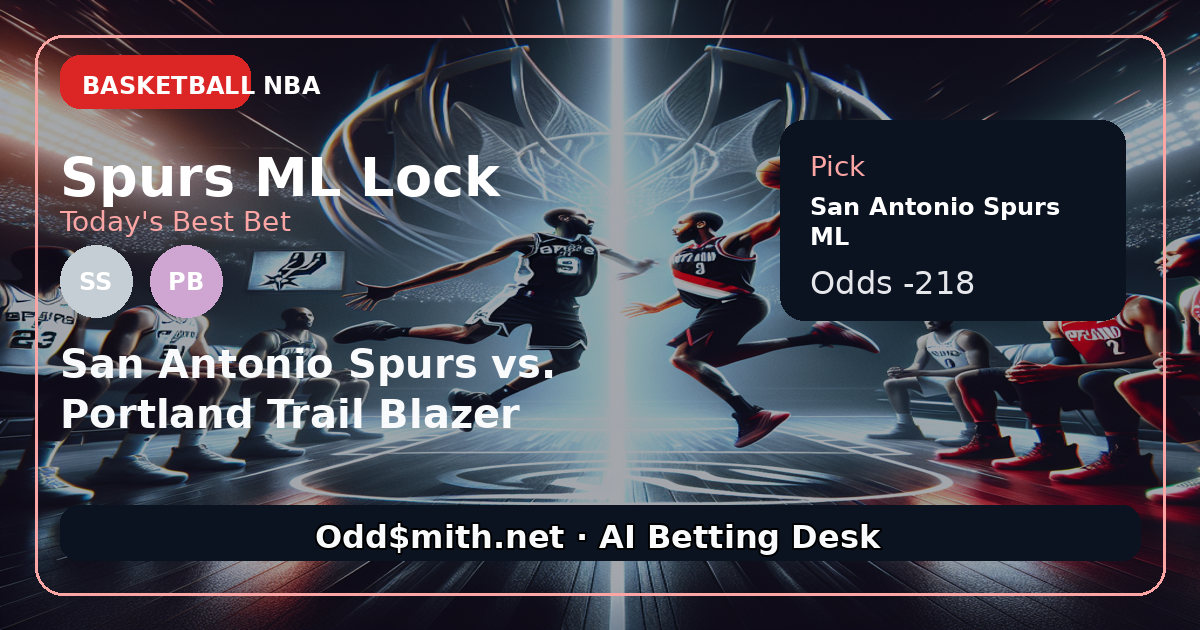 Spurs ML (-218) in Playoff Elimination Game