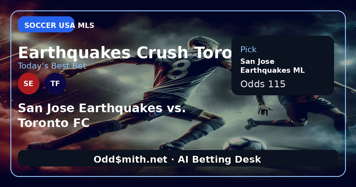 San Jose Earthquakes -115: The Clear Path in a Key MLS Clash