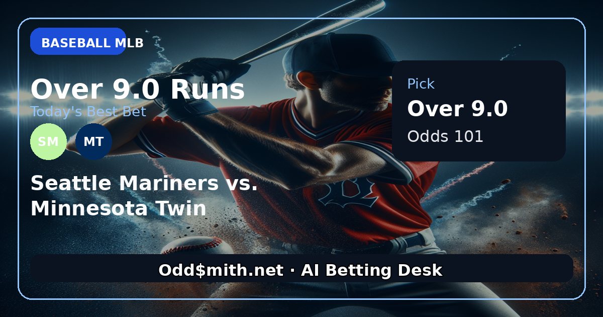 MLB Over 9.0 Runs: Mariners-Twins Showdown Loaded with Offense