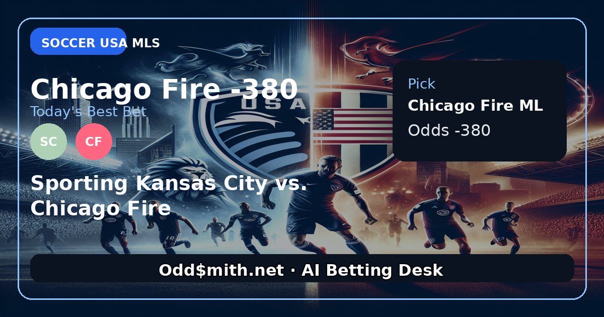 Chicago Fire -380: A Calculated Play on Stability in a High-Stakes MLS Clash