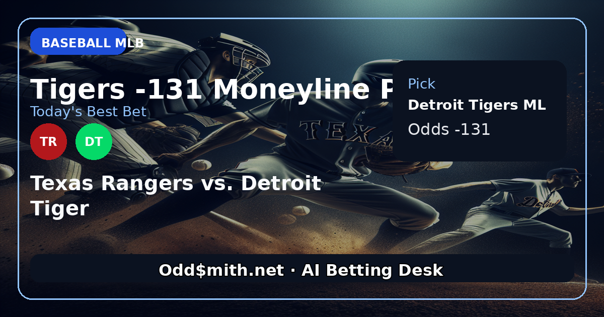 Detroit Tigers Moneyline Play: Home Dominance and Pitching Edge