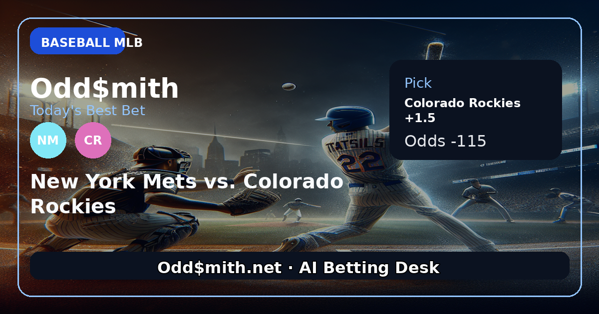 New York Mets vs. Colorado Rockies prediction: Colorado Rockies +1.5