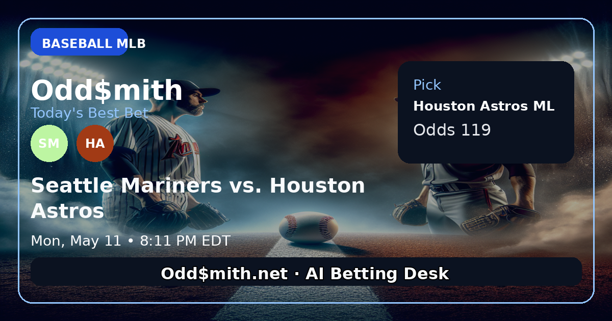 Seattle Mariners vs. Houston Astros prediction: Houston Astros ML