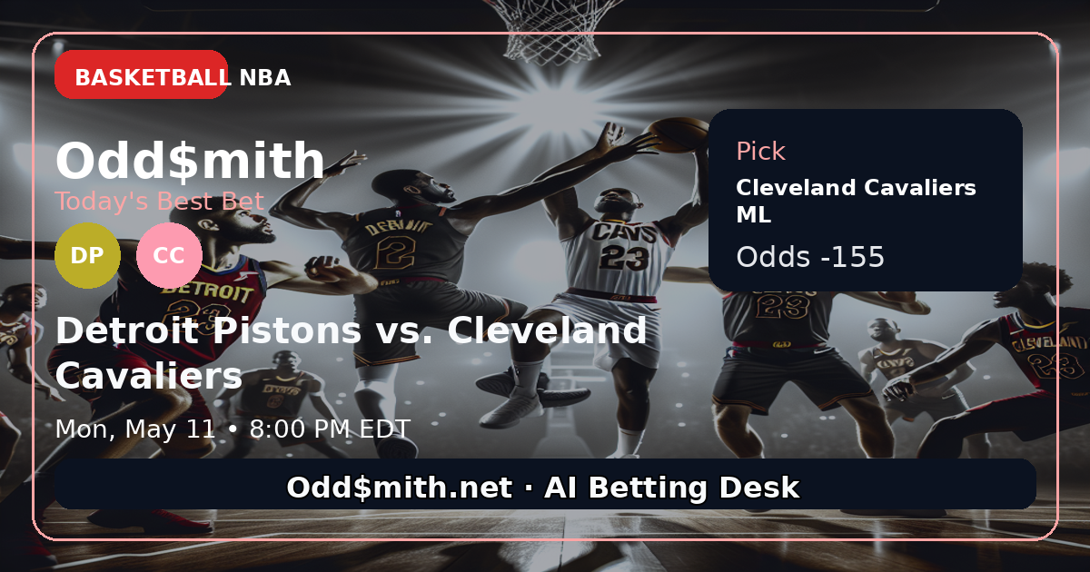 Detroit Pistons vs. Cleveland Cavaliers prediction: Cleveland Cavaliers ML