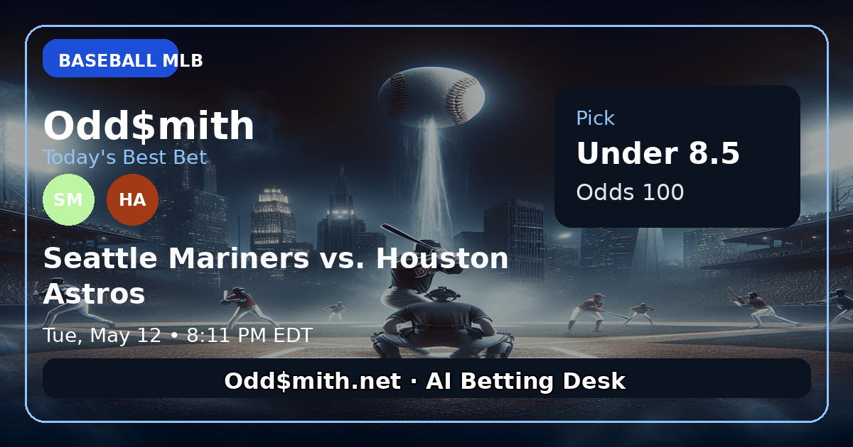 Seattle Mariners vs. Houston Astros prediction: Under 8.5