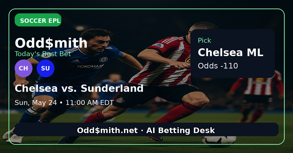 Chelsea vs. Sunderland prediction: Chelsea ML