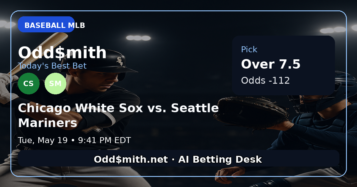 Chicago White Sox vs. Seattle Mariners prediction: Over 7.5