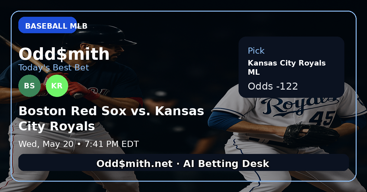 Boston Red Sox vs. Kansas City Royals prediction: Kansas City Royals ML