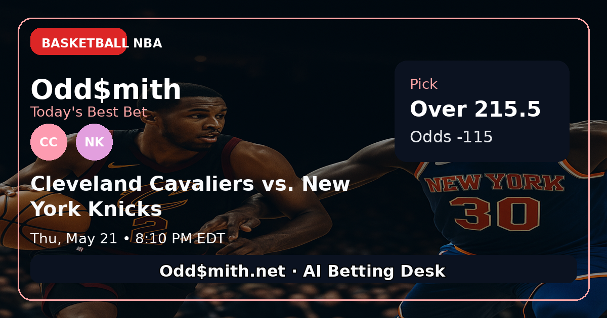 Cleveland Cavaliers vs. New York Knicks prediction: Over 214.5