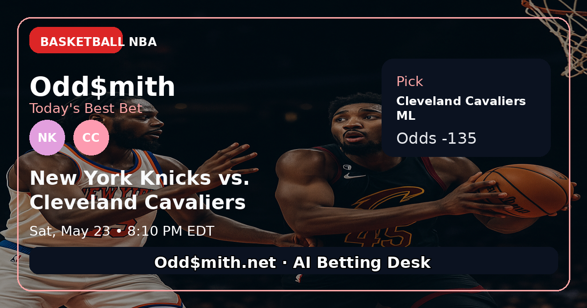 New York Knicks vs. Cleveland Cavaliers prediction: Cleveland Cavaliers ML