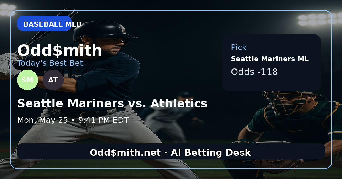 Seattle Mariners vs. Athletics prediction: Seattle Mariners ML