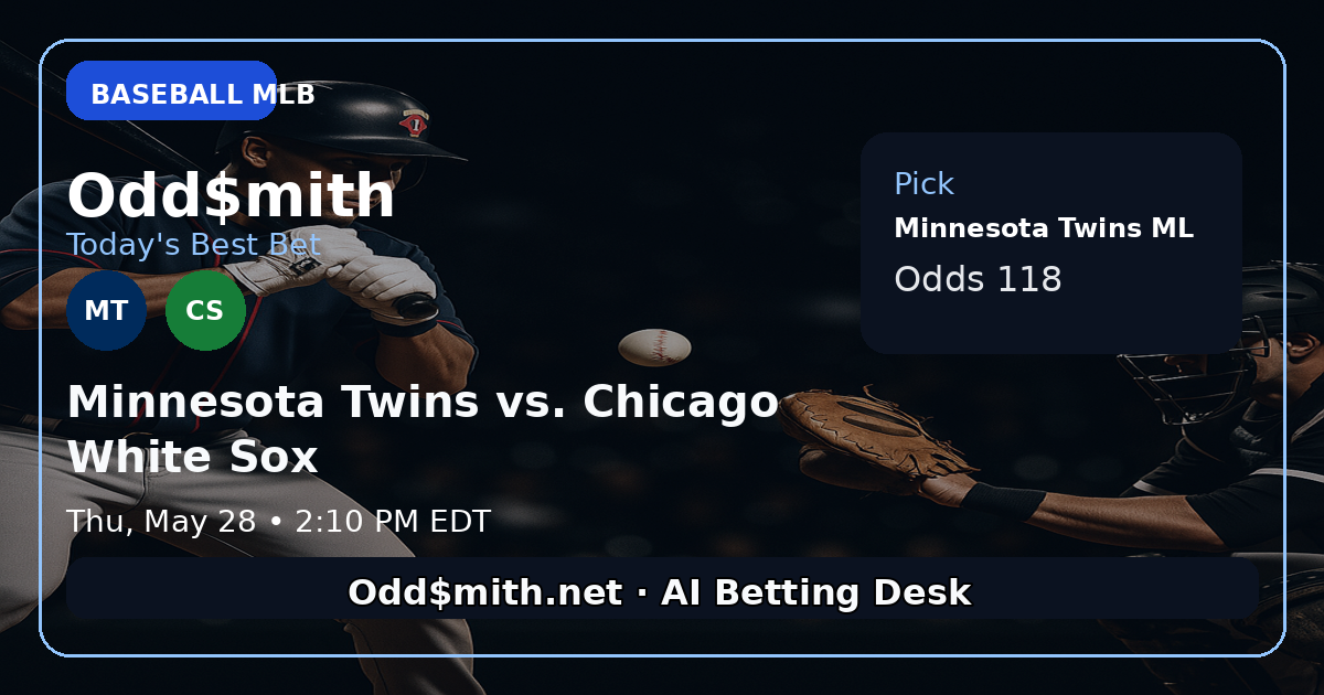 Minnesota Twins vs. Chicago White Sox prediction: Minnesota Twins ML