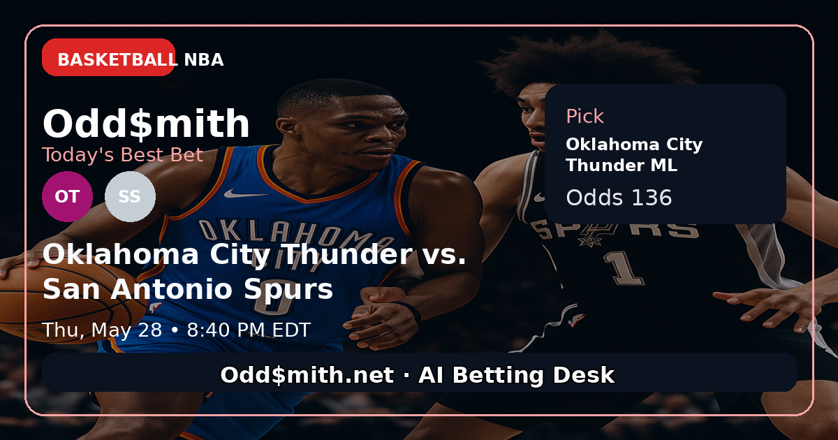 Odd$mith Morning Card: Today's Best Bets for May 28, 2026