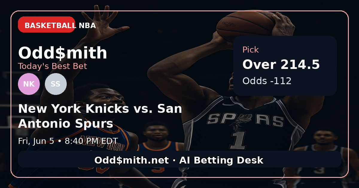 Odd$mith Morning Card: Today's Best Bets for June 5, 2026