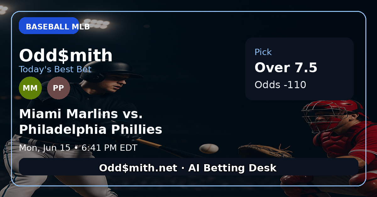 Odd$mith Morning Card: Today's Best Bets for June 15, 2026