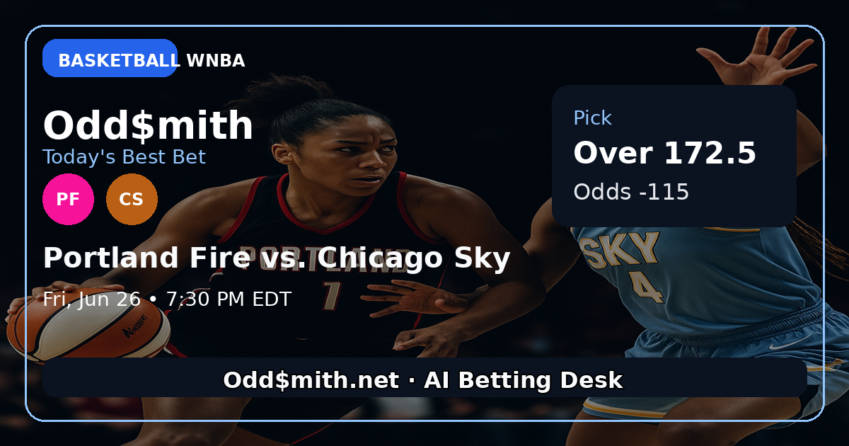 Odd$mith Morning Card: Today's Best Bets for June 26, 2026