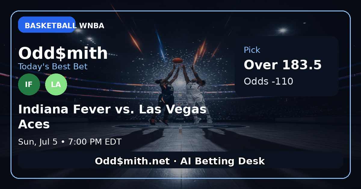 Indiana Fever vs. Las Vegas Ace prediction: Over 183.5