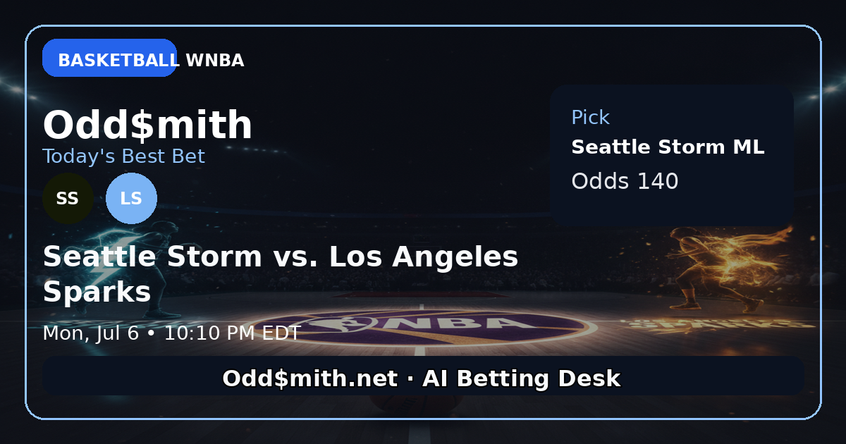 Seattle Storm vs. Los Angeles Spark prediction: Seattle Storm ML