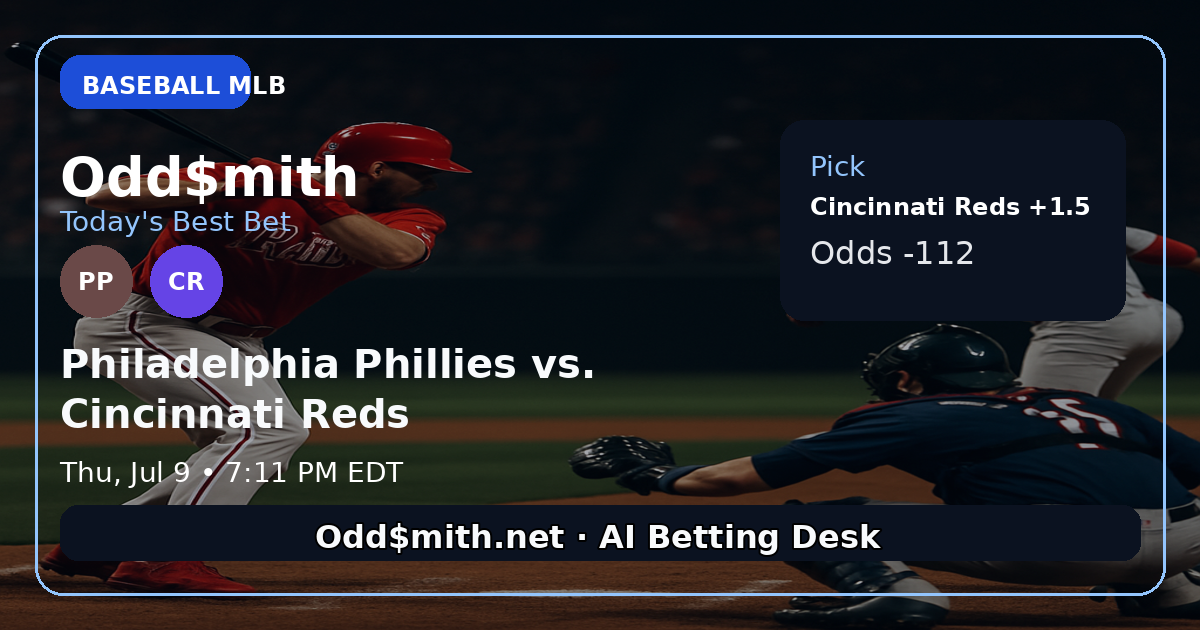 Philadelphia Phillies vs. Cincinnati Reds prediction: Cincinnati Reds +1.5