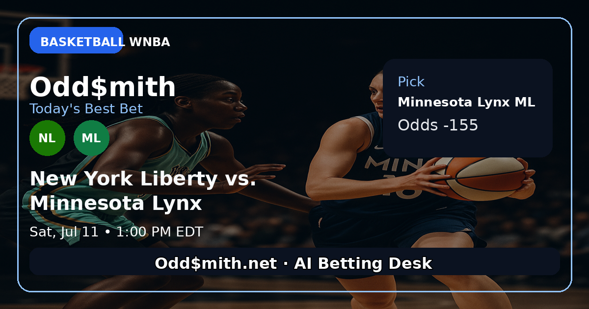 New York Liberty vs. Minnesota Lynx prediction: Minnesota Lynx ML