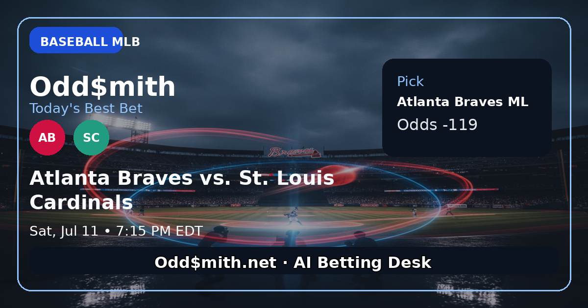 Atlanta Braves vs. St. Louis Cardinals prediction: Atlanta Braves ML