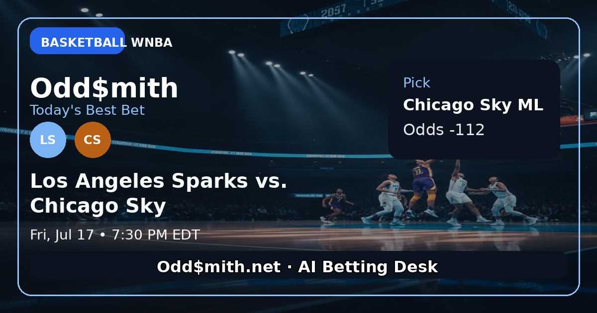Los Angeles Sparks vs. Chicago Sky prediction: Los Angeles Sparks ML