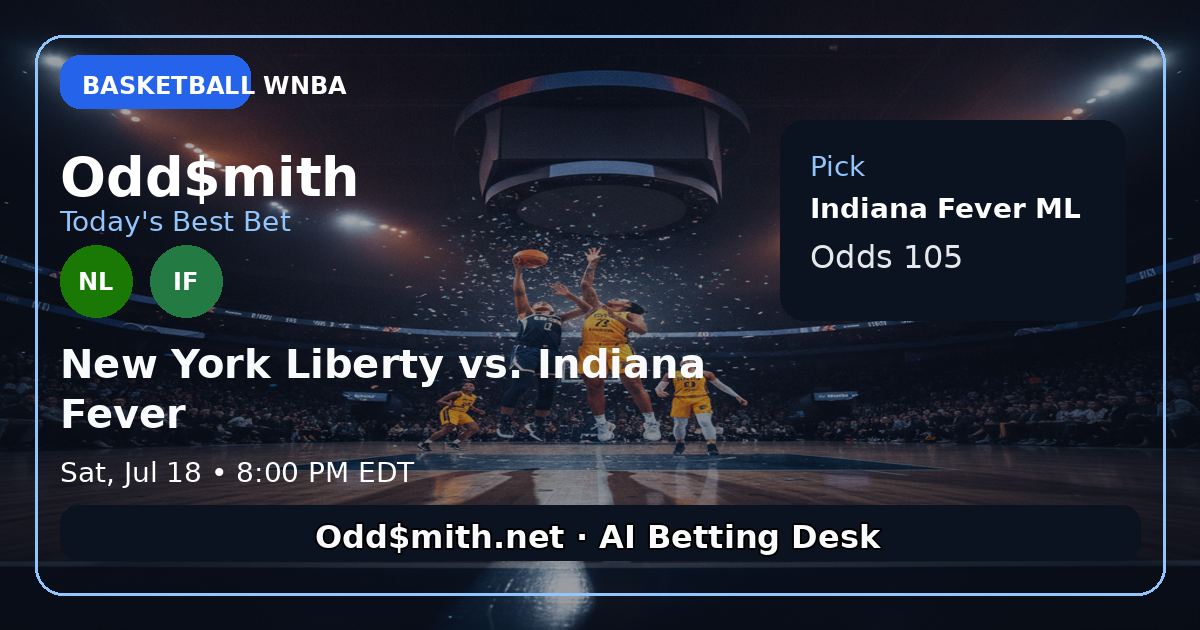 New York Liberty vs. Indiana Fever prediction: New York Liberty ML