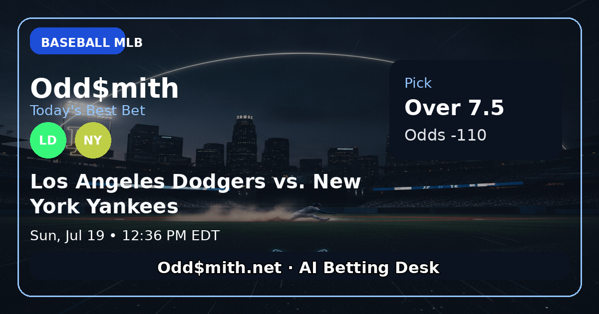 Odd$mith Morning Card: Today's Best Bets for July 19, 2026