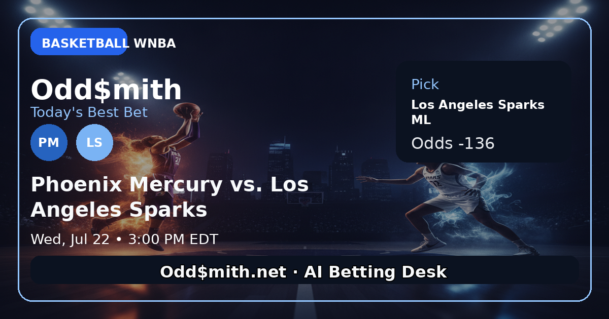 Phoenix Mercury vs. Los Angeles Spark prediction: Los Angeles Sparks ML