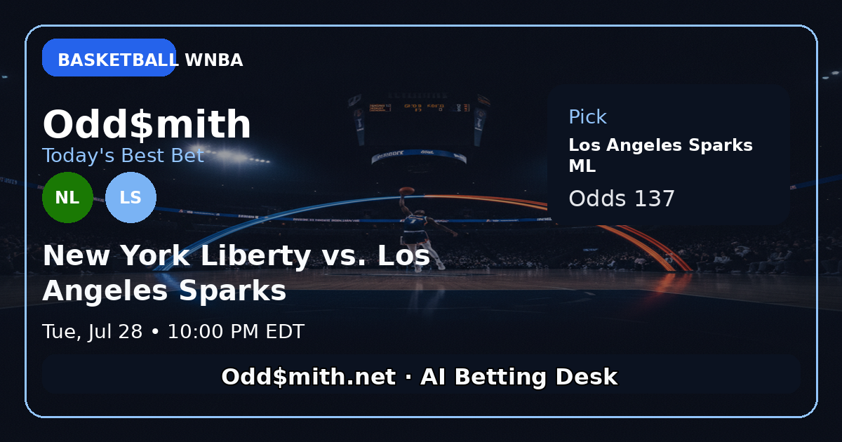 New York Liberty vs. Los Angeles Spark prediction: Los Angeles Sparks ML