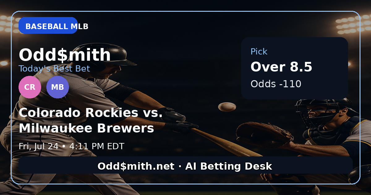 Odd$mith Morning Card: Today's Best Bets for July 24, 2026