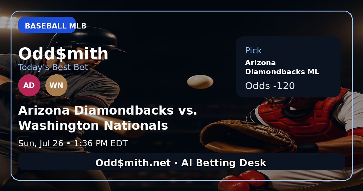 Odd$mith Morning Card: Today's Best Bets for July 26, 2026