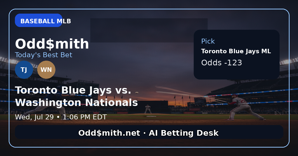 Odd$mith Morning Card: Today's Best Bets for July 29, 2026