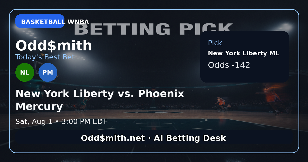 New York Liberty vs. Phoenix Mercury prediction: Phoenix Mercury ML