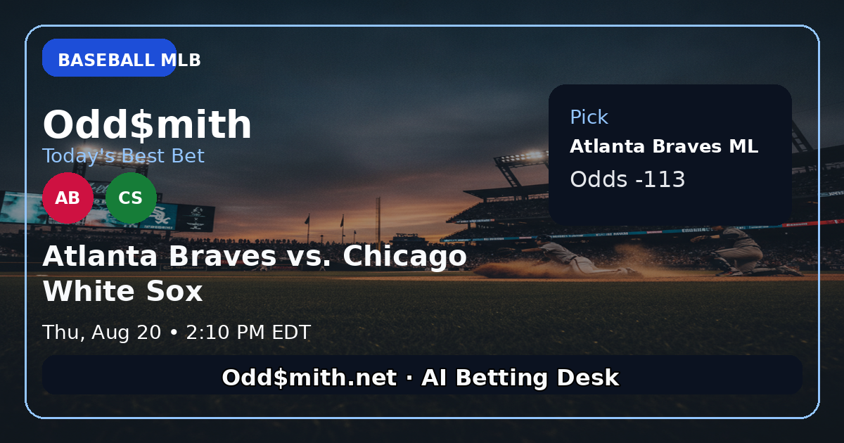 Odd$mith Morning Card: Today's Best Bets for August 20, 2026
