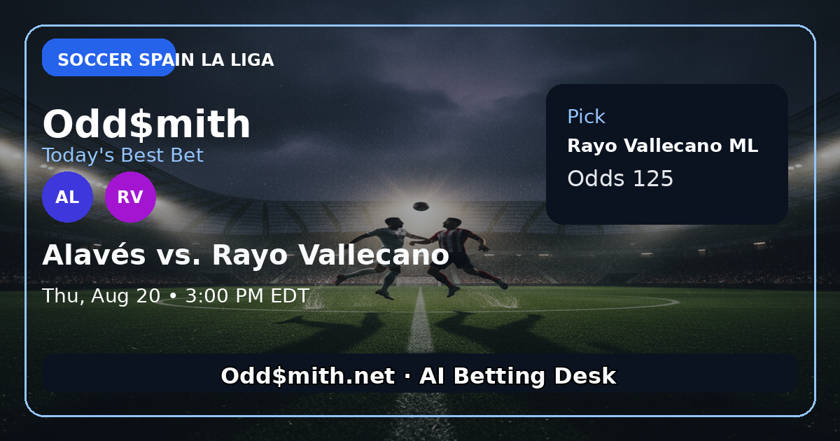 Alavés vs. Rayo Vallecano prediction: Rayo Vallecano ML