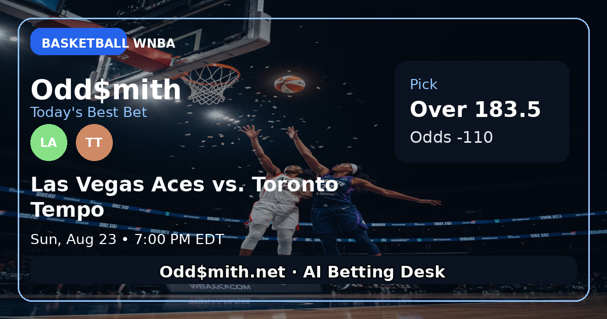 WNBA Betting Pick: Aces vs. Tempo Over 183.5