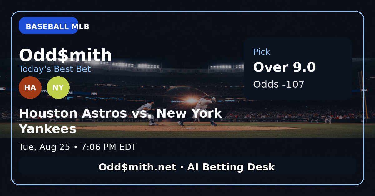 Astros‑Yankees Slugfest Brewing